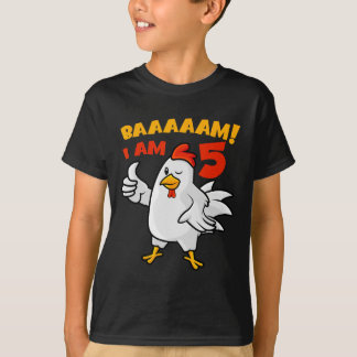 Camiseta Festa de 5 anos da galinha Fazenda Frango Galinhei