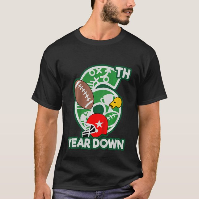 Camiseta Festa de 6 de futebol infantil (Frente)