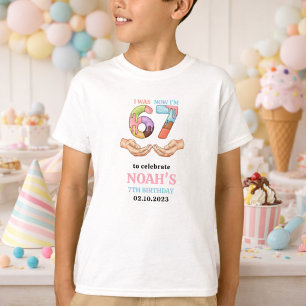 Camiseta Festa de 7 Anos do Sorvete “Seis Sete” para Crianç