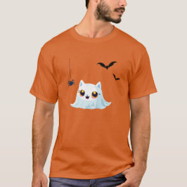 Camiseta Festa de abóbora de abóbora de halloween por gato
