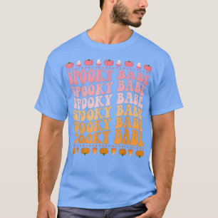 Camiseta Festa de Abóbora de Bebê Bonito Retro Halloween