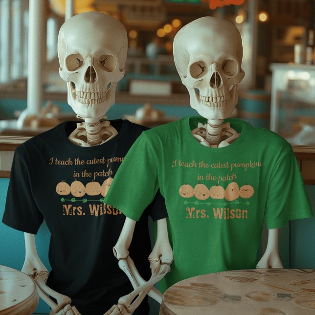 Camiseta Festa de abóboras laranja e preto (Criador carregado)