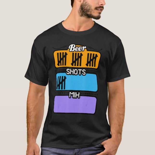 Camiseta Festa de Álcool de Cerveja Bebendo (Frente)