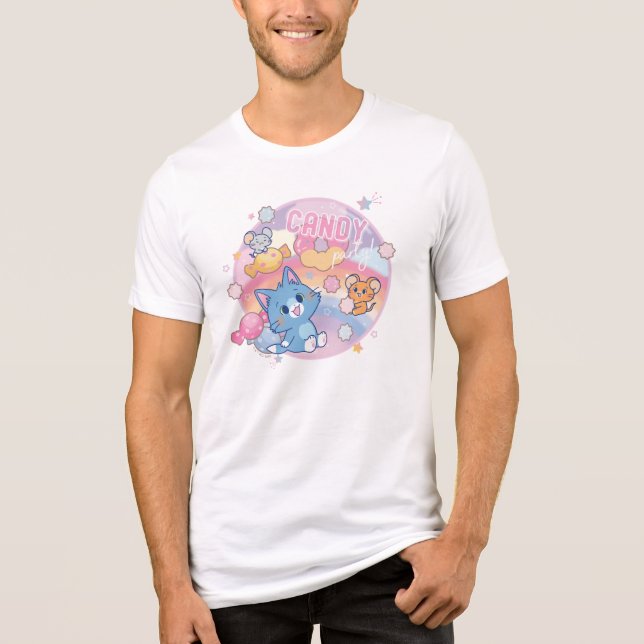 Camiseta Festa de Anime Tom e Jerry Candy (Frente)