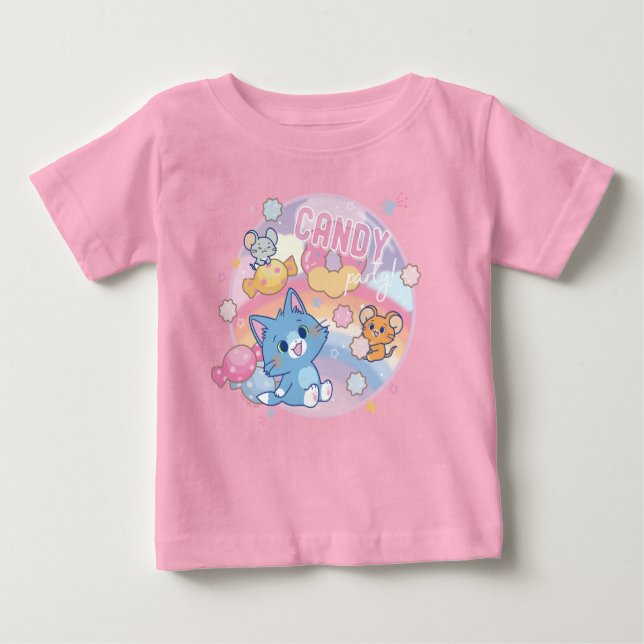 Camiseta Festa de Anime Tom e Jerry Candy (Frente)