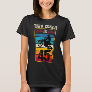 Camiseta festa de aniversário 45 anos, 45 anos, 45 anos, bi