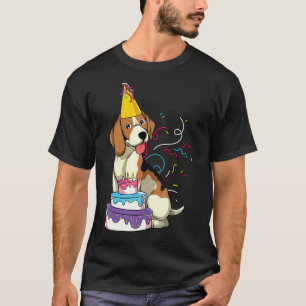 Camiseta Festa de aniversário Animal Dog Pet Owner Beagle