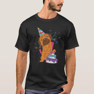 Camiseta Festa de Aniversário Animal Fofo Cachorro Dono de
