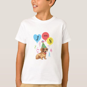 Camiseta Festa de aniversário Balloons Dachshund