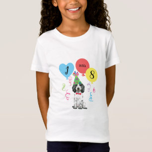 Camiseta Festa de aniversário Balões Inglês Cocker Spaniel