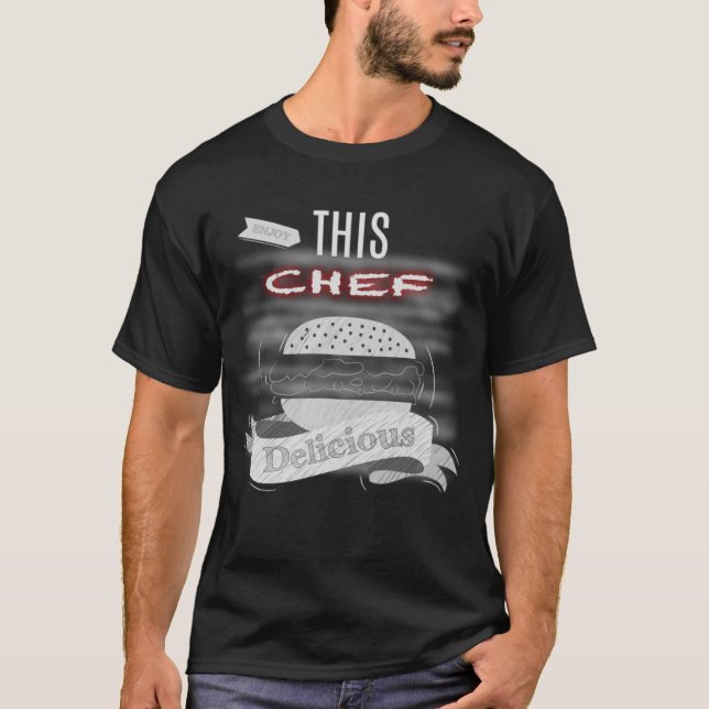 Camiseta FESTA DE ANIVERSÁRIO CHEF engraçado (Frente)