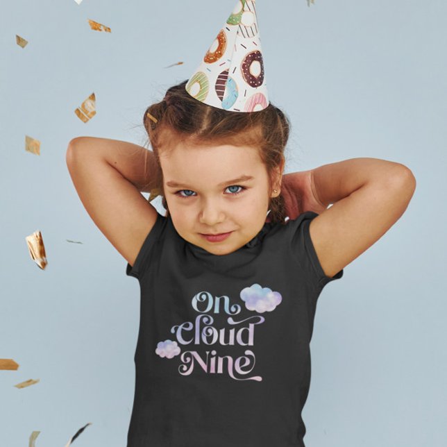 Camiseta Festa de aniversário Cloud Nine Girl (Criador carregado)