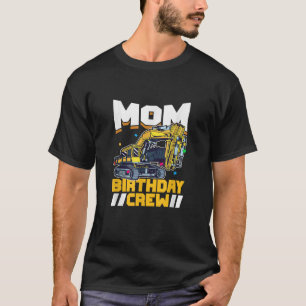 Camiseta Festa de aniversário Construction Digger Mãe Birth