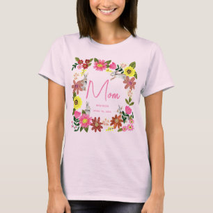 Camiseta Festa de Aniversário da Mamãe Coelhozinha Rosa Fof
