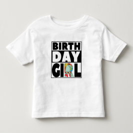 CAMISETA FESTA DE ANIVERSÁRIO DA MENINA PERSONALIZÁVEL