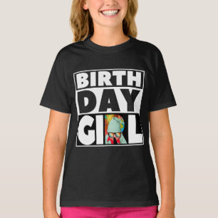 CAMISETA FESTA DE ANIVERSÁRIO DA MENINA PERSONALIZÁVEL
