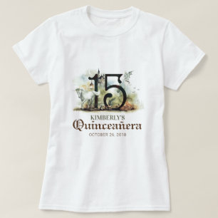 Camiseta Festa de aniversário da princesa Quinceanera 15a