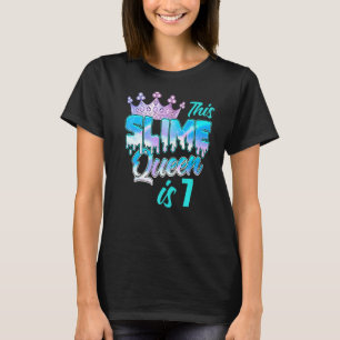 Camiseta Festa de aniversário da Rainha 7 de Slime por Sete