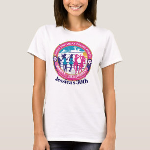 Camiseta Festa de Aniversário das Meninas Cruzeiro Personal