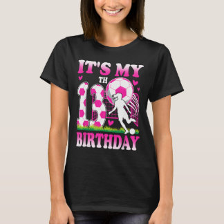 Camiseta Festa de Aniversário de 13 Anos de Menina Tema Fut