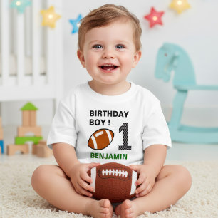 Camiseta Festa de Aniversário de 1 ano de Futebol