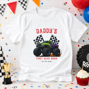 Camiseta Festa de Aniversário de 1 ano de Monster Trucks 