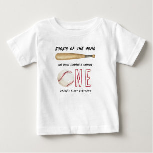 Camiseta Festa de Aniversário de 1 ano Rookie of the Year B