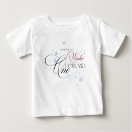 Camiseta Festa de Aniversário de 1 Ano Winter ONEderland La