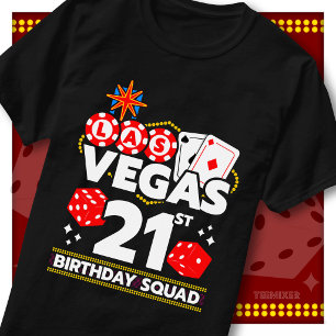 Camiseta Festa de aniversário de 21 anos no cassino combina