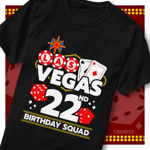 Camiseta Festa de Aniversário de 22 Anos no Cassino da Turm