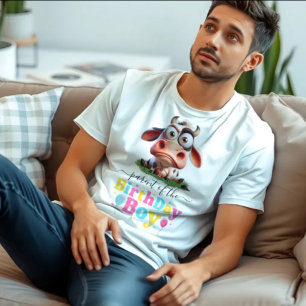 Camiseta Festa de Aniversário de 2 anos com Animais da Faze