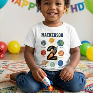 Camiseta Festa de aniversário de 2 anos com nome personaliz