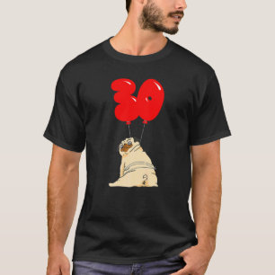 Camiseta Festa de Aniversário de 30 anos do Fat Pug