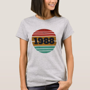 Camiseta Festa de aniversário de 35ª safra personalizada