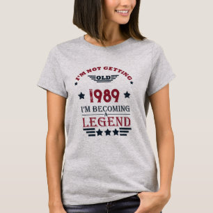 Camiseta Festa de aniversário de 35ª safra personalizada