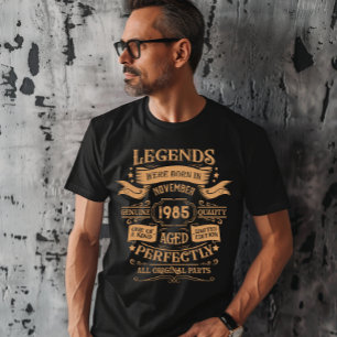 Camiseta Festa de aniversário de 40 anos vintage personaliz