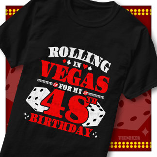 Camiseta Festa de Aniversário de 48 anos Vintage Rolling In