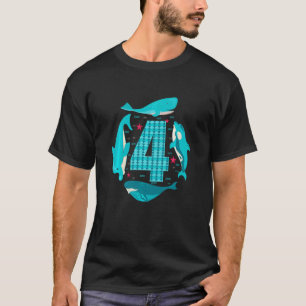 Camiseta Festa de Aniversário de 4 Anos de Crianças 4 Anos 