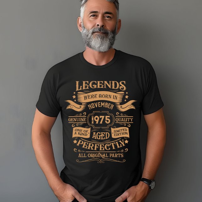 Camiseta Festa de aniversário de 50 anos personalizada vint (Criador carregado)
