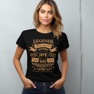 Camiseta Festa de aniversário de 50 anos personalizada vint