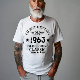 Camiseta Festa de aniversário de 60 anos personalizada vint