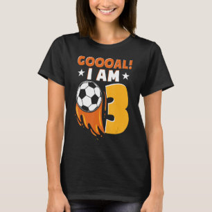 Camiseta Festa de aniversário De aniversário de 3 anos Cons