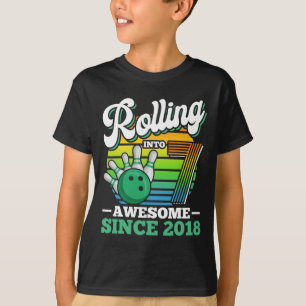 Camiseta Festa de Aniversário de Boliche Fazendo 7 Anos Men