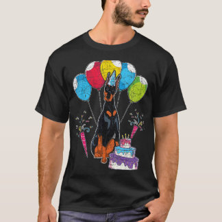 Camiseta Festa de aniversário de cães Proprietário de anima