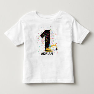 Camiseta Festa de aniversário de Caminhão de Construção