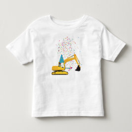 Camiseta Festa de aniversário de Caminhão de Construção de 