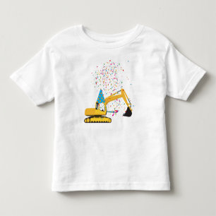 Camiseta Festa de aniversário de Caminhão de Construção de