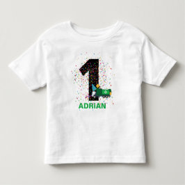 Camiseta Festa de aniversário de Caminhão de Lixo do Recicl