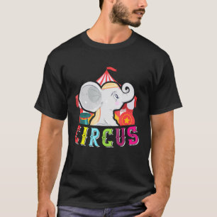 Camiseta Festa de aniversário de Carnaval de Circo Elefante