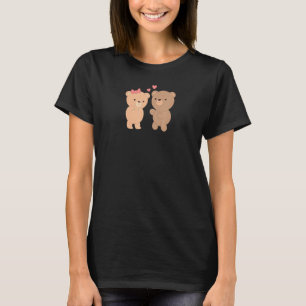 Camiseta Festa de Aniversário de Casamento de Urso Engajame